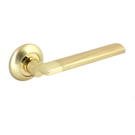 Ручки дверні роздільні APECS H-0892-A-GM/G Megapolis "Cairo", фото 1