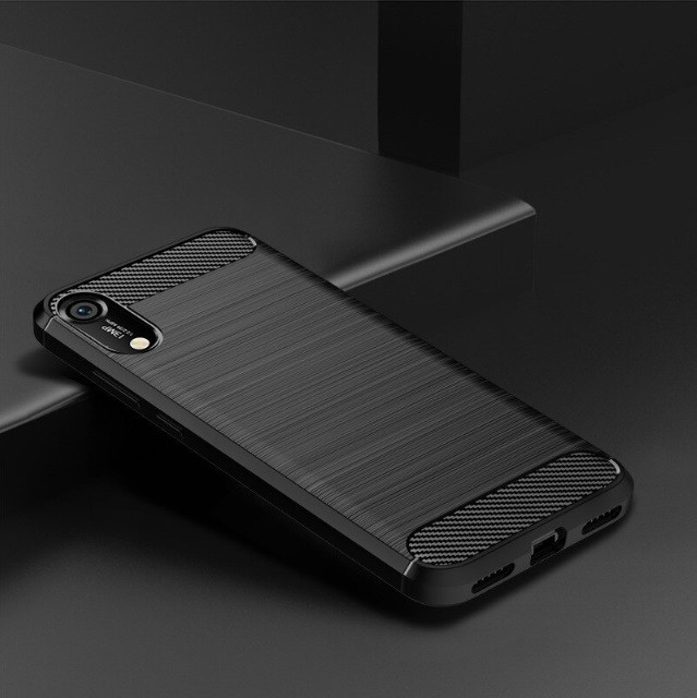 Чохол Carbon для Huawei Y6 2019 Бампер Чорний