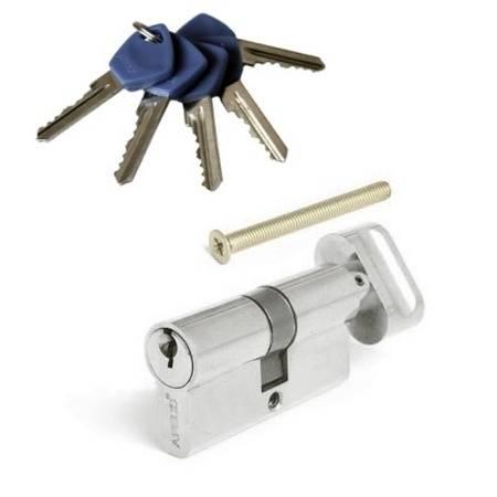 Циліндр APECS EC-60-C-NI нікель (CIS) ключ-вороток, фото 1