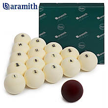 Кулі для більярда Aramith Premier Pyramid ø60, 3 мм червоний біток