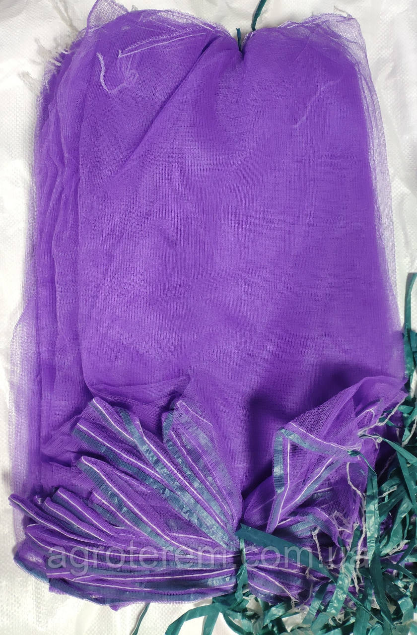 Сетка овощная (капрон) 20кг с ячейкой 2мм (40х70) с завязкой (100 шт ...