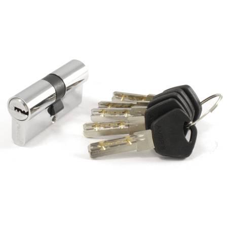 Циліндр Avers DM-60-CR хром ключ-ключ, фото 1