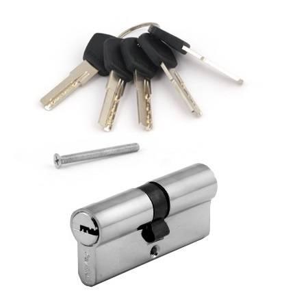 Циліндр Avers DM-70(30/40)-CR хром ключ-ключ, фото 1