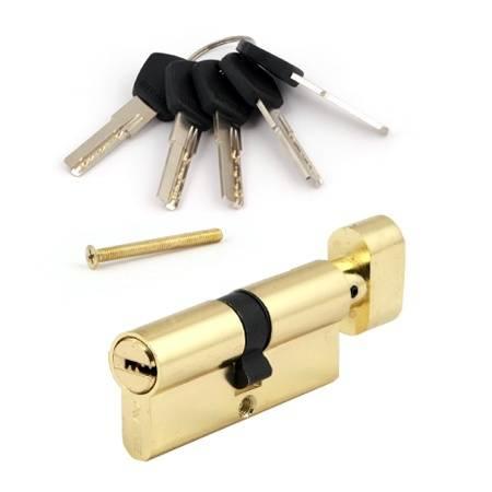 Циліндр Avers DM-70-C-G золото ключ-вороток, фото 1