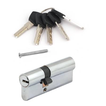 Циліндр Avers DM-85(32/53)-CR хром ключ-ключ, фото 1