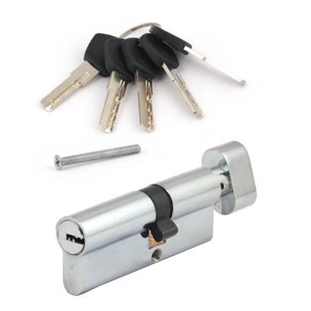 Циліндр Avers DM-80(50/30C)-C-CR хром ключ-вороток, фото 1