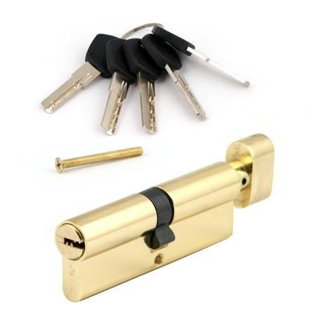Циліндр Avers ZM-90(55/35C)-C-G золото ключ-вороток, фото 1