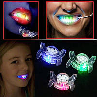Мигающая светодиодная капа вставляется в рот вечерняя подсветка зубов для хэллоуина RAVE Мигающий светодиодная