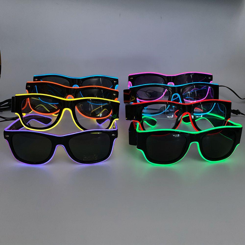 Окуляри неонові Flashing Nift Glasses Transparent