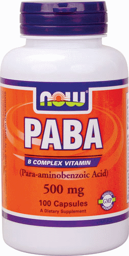 Параамінобензойна кислота Now Foods PABA 500 mg 100 Caps