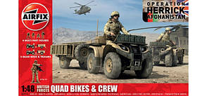 British Quad Bikes and Crew. Збірна модель. 1/48 AIRFIX 04701