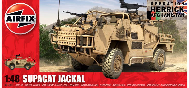 Supacat Jackal Британський бронетранспортер. Збірна модель. 1/48 AIRFIX 05031, фото 1