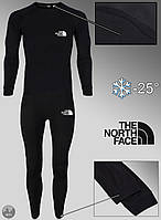 Комплект термобелья теплый мужской черный зимний The North Face