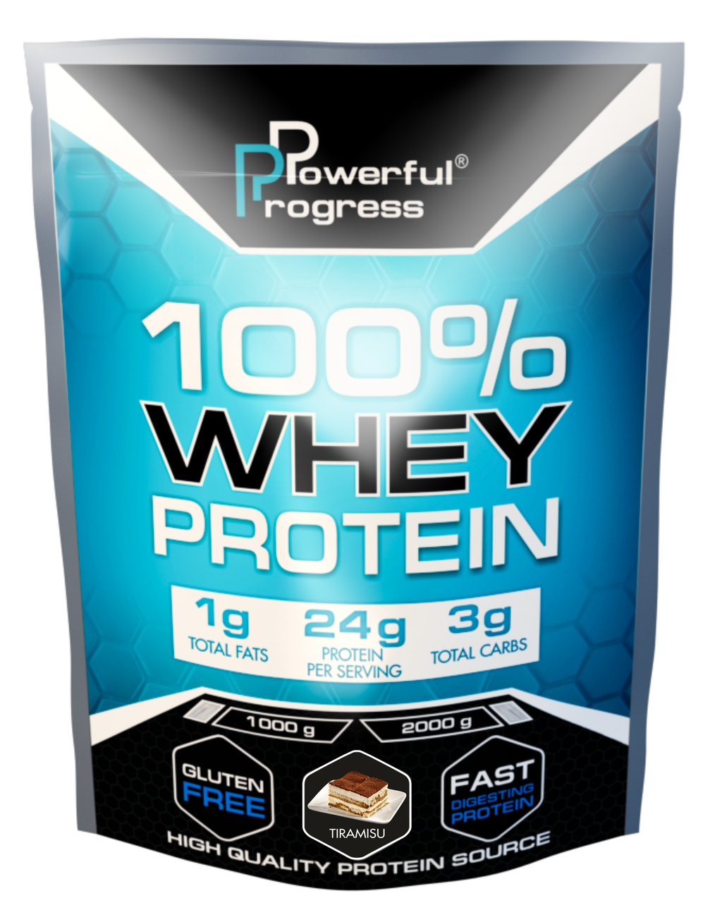 Протеїн сироватковий 100% Whey Protein Instant (1,0 кг) PowerFul Progress