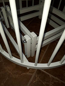 Детская кроватка белая с матрасиком трансформером и маятником 3