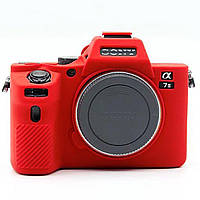 Защитный силиконовый чехол для фотоаппаратов SONY A7 II, A7r II, A7s II - красный