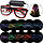 Окуляри неонові Flashing Nift Glasses Transparent, фото 8