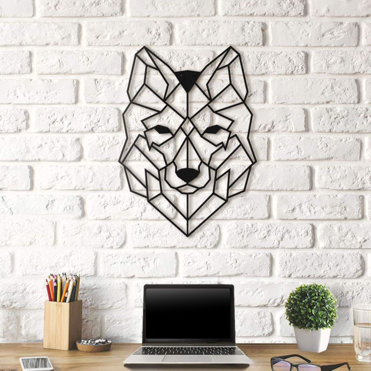 Картина з дерева Decart Wolf 37x50 см W1001