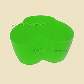 Вазон "Кактусник" на 3 рослини Зелений