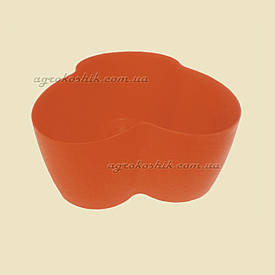 Вазон "Кактусник" на 3 рослини Теракотовий