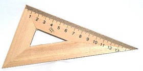 Косинець дерев'яний 16 см 45° Україна