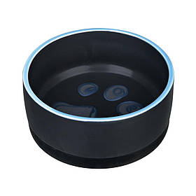 Керамічна миска для собак і цуценят з гумкоюTrixie Jimmy, 0,4 л/12 см