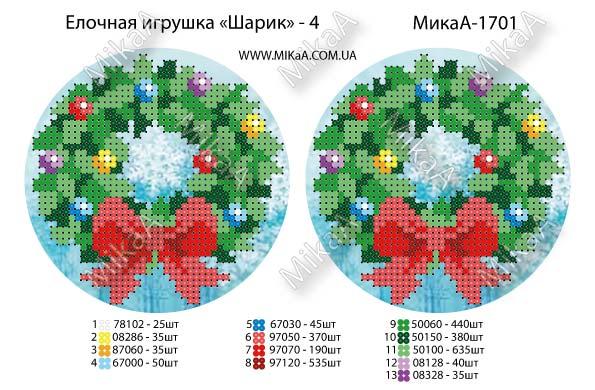 Ялинкова іграшка "Шарик — 4"