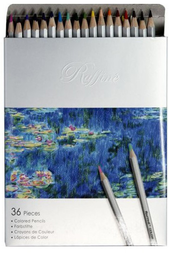 Олівці Кольорові 36 кольорів серебр. Raffine (7100-36СВ) Marco