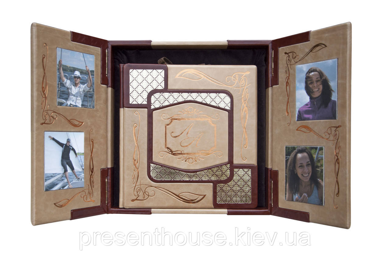 Шкіряний Фотоальбом "Сімейний" ., фото 1