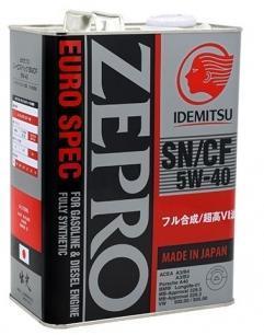 Моторна олива Idemitsu Zepro Euro Spec 5w-40 (4 л)