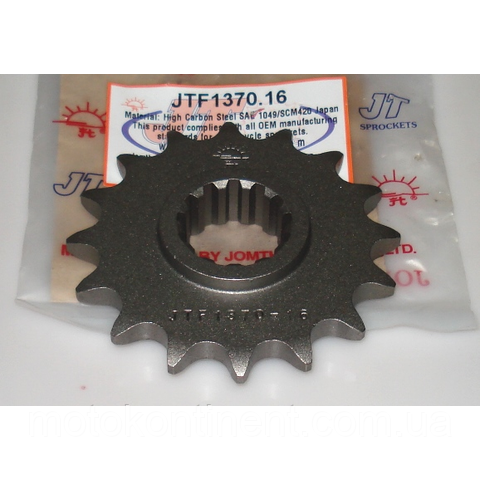 JTF1370.16 Зірка провідна 16 зубів для мотоциклів Honda ,аналог Sunstar SS 41116