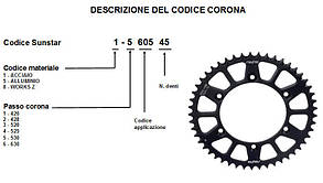 Sunstar SS 1-4499-48 задня Зірка 48 зуб для Suzuki GSR600 2006-..., GSR600B Yoshimura аналог JTR1792.48, фото 3