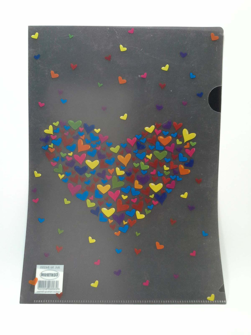 Канц Centrum Папка куточок пласт. А4 "Hearts" L-тип 0,18 мм 84555