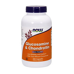 Глюкозамин и Хондроитин Now Foods Glucosamine & Chondroitin with Minelals 240 caps