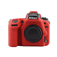 Защитный силиконовый чехол для фотоаппаратов Nikon D750 - красный
