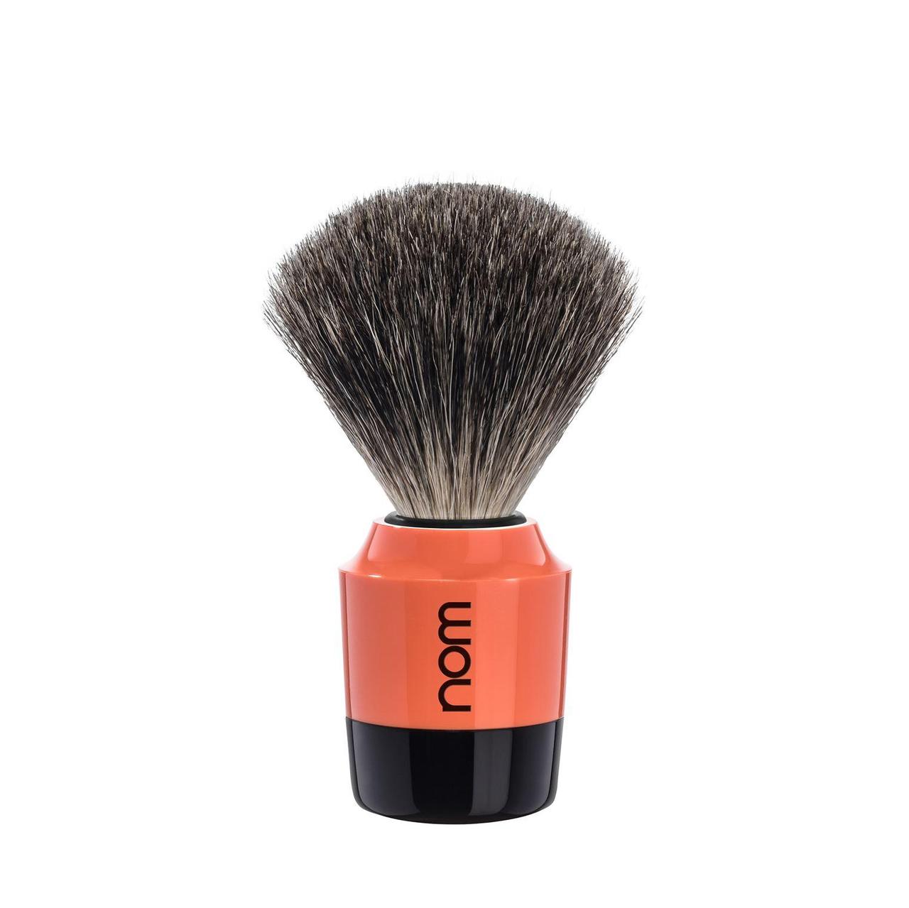 Помазок Muehle Nom Marten Shaving Brush Pure Badger Black/Coral ворс борсука
