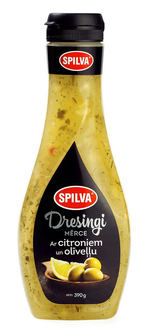 Салатний Соус c лимоном і оливковою олією ТМ Spilva 390г