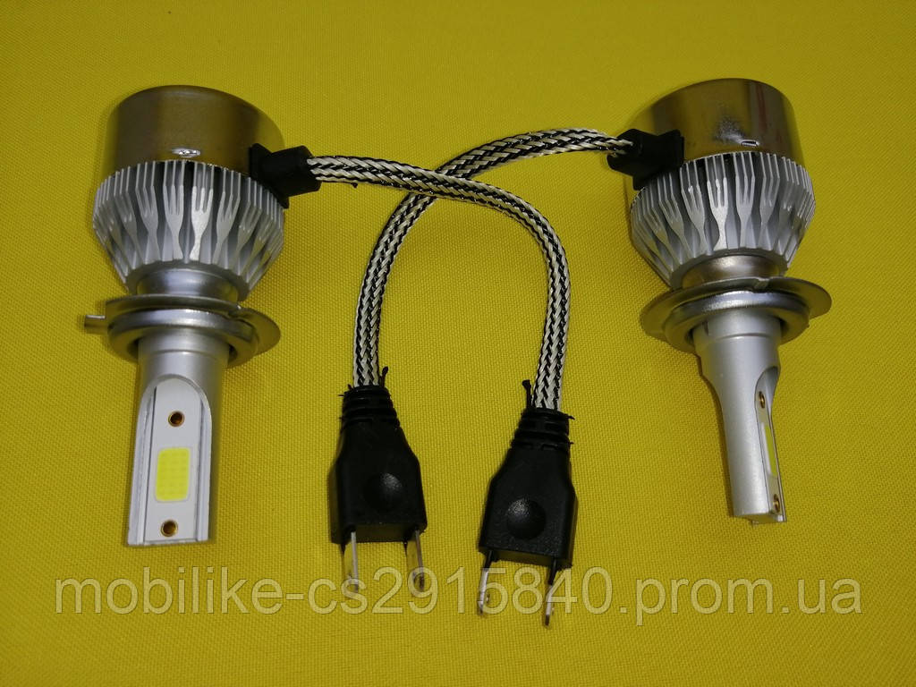 Комплект Ксенон LED Ламп C6 HeadLight H7 36W/3800LM — Купить Недорого ...