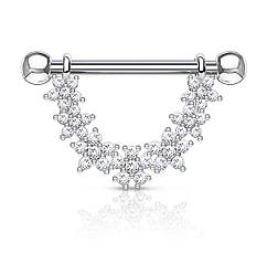 Пірсинг для сосків «Квітковий»