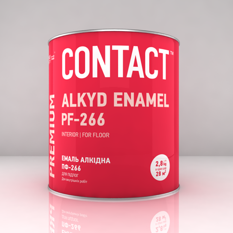Эмаль ПФ-266 для пола ТМ "CONTACT" (ID#1048786260), цена: 328 ₴, купить ...