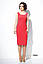 Сукня-двійка жіноча ошатна модель ДЖ-1844-18 корал, фото 2