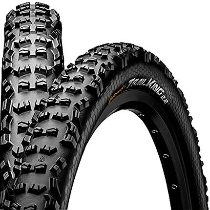 Велосипедна покришка шина Continental Trail King 2.4, 27.5"x2.40, 60-584, Foldable, BlackChili, ProTection Apex, Skin, чорний, фото 1