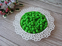 Помпони — кульки зелені світлі D — 1 см, 100 шт