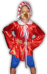 Карнавальний костюм Буратино червоний (130/140 см)