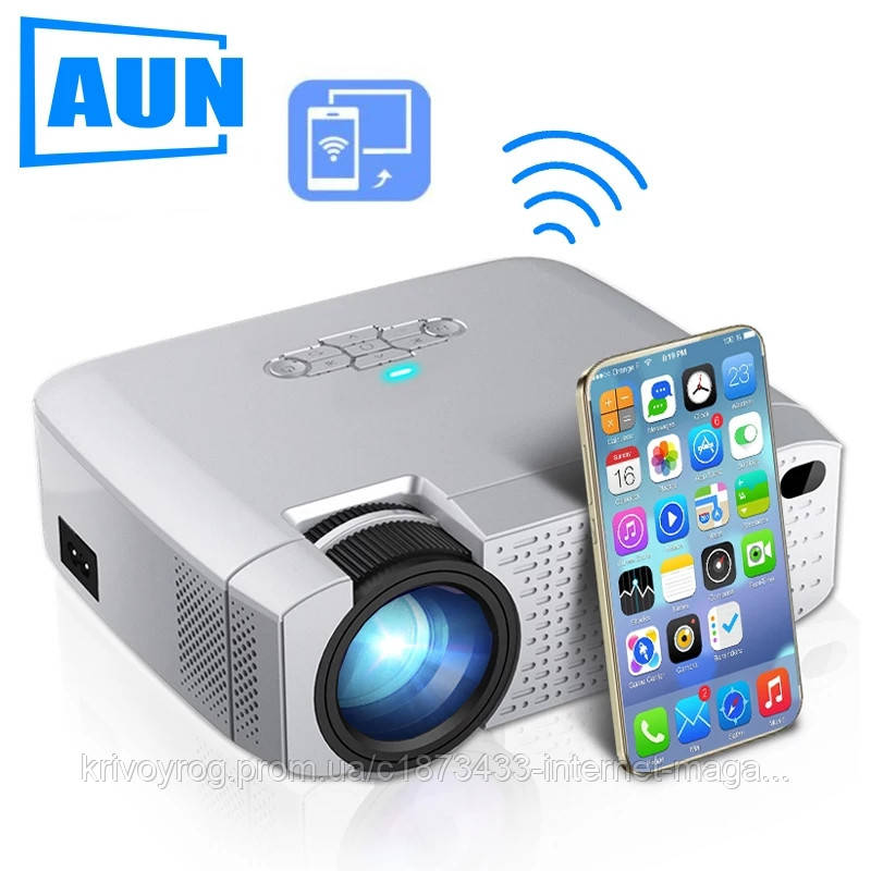 Світлодіодний мініпроєктор AUN D40W, фото 1