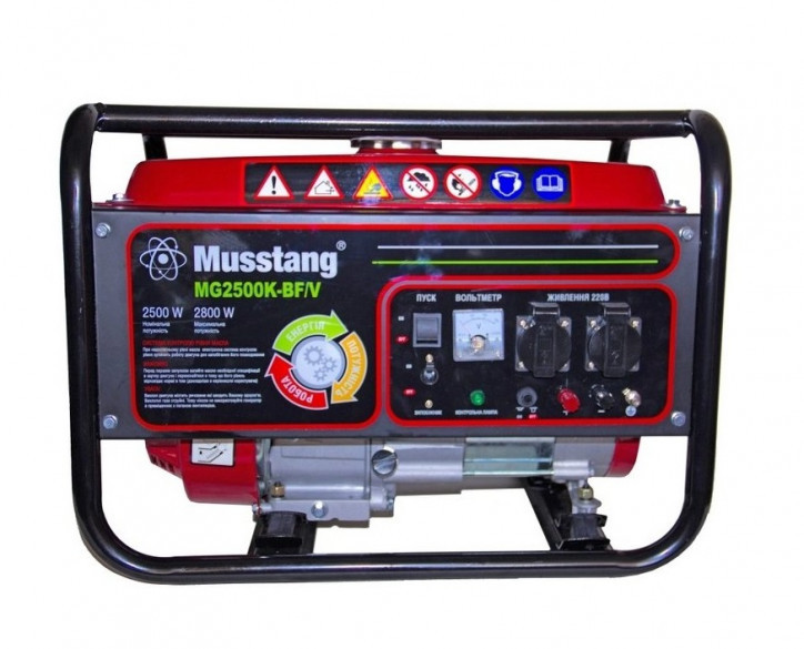 Генератор газобензиновий Musstang MG2500K-BF/V (2,8 кВт), фото 1