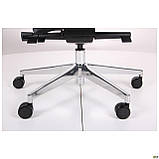 Офісне комп'ютерне крісло Agile з анатомічне сіре підголівником, фото 8