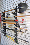 Полиця металева для садового інструменту на 10 од., фото 4