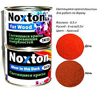 Люминесцентная краска Noxton для дерева, фасовка 0,5 л. Цвет Красный