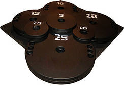 Млинці (диски) сталеві від 1,25 кг - 25 кг (25 мм, 30 мм, 50 мм)